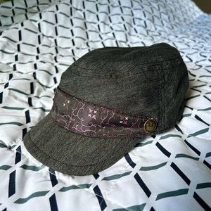 Goorin Bros womens cadet hat gray brocade size large